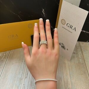 New Moissanite Round brilliant tennis bracelet 2.0MM